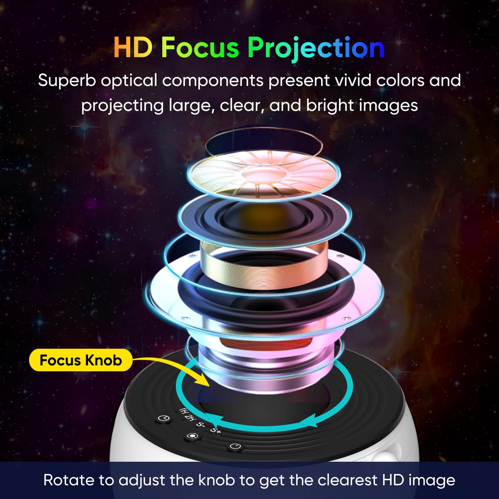 Galaxy Projector Night Light Star Projector Light Projector for Bedroom 13 Film Discs Planetarium Projector for Kids