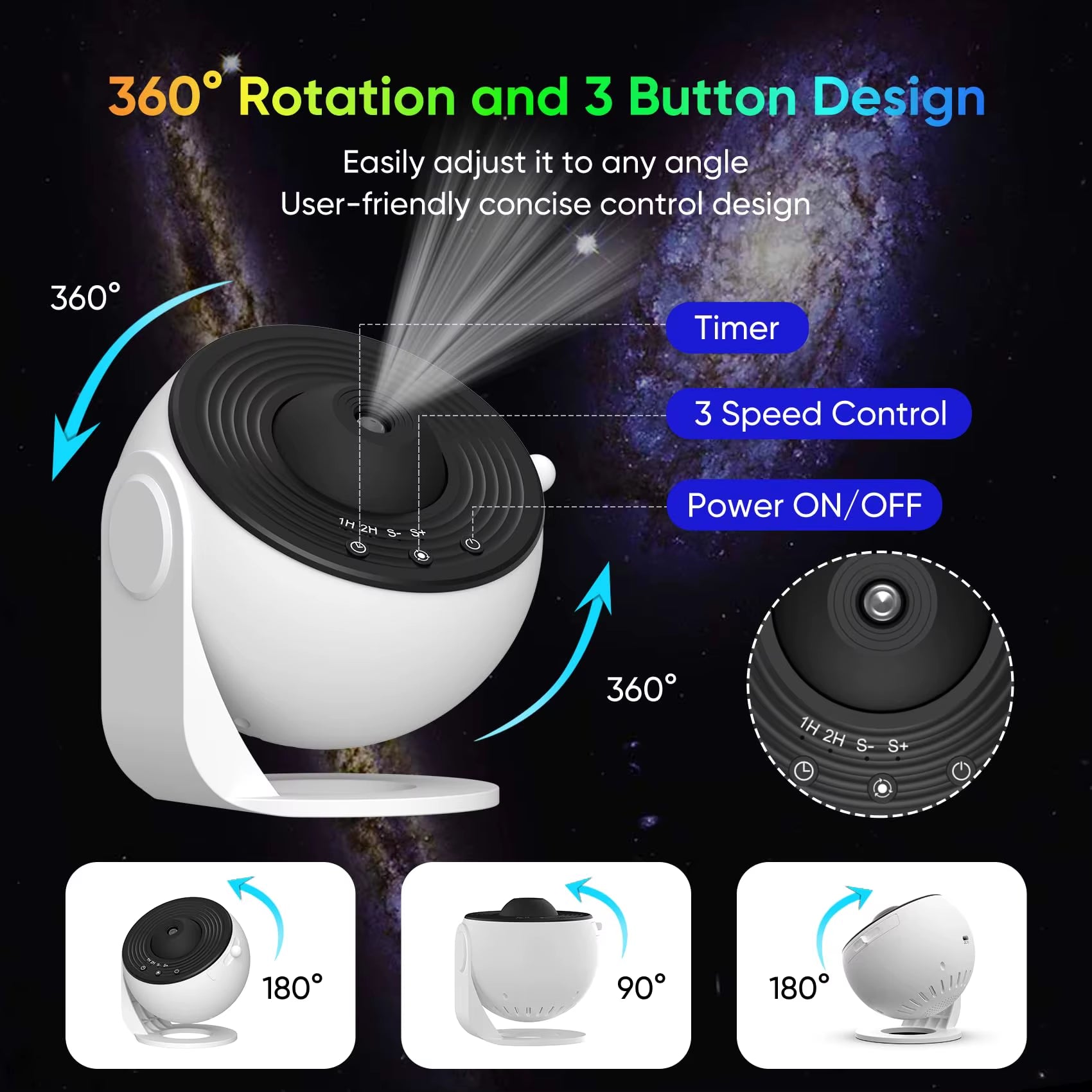 Galaxy Projector Night Light Star Projector Light Projector for Bedroom 13 Film Discs Planetarium Projector for Kids