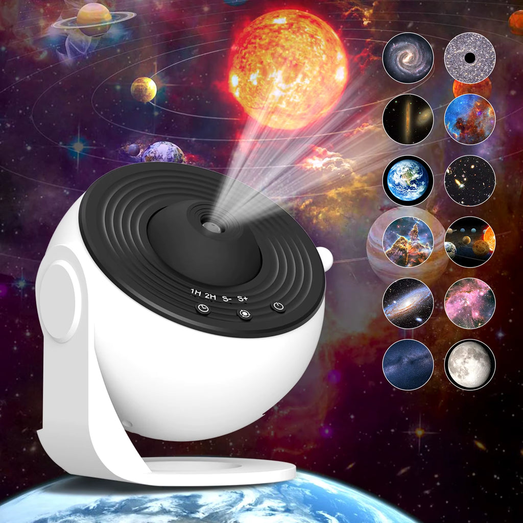 Galaxy Projector Night Light Star Projector Light Projector for Bedroom 13 Film Discs Planetarium Projector for Kids