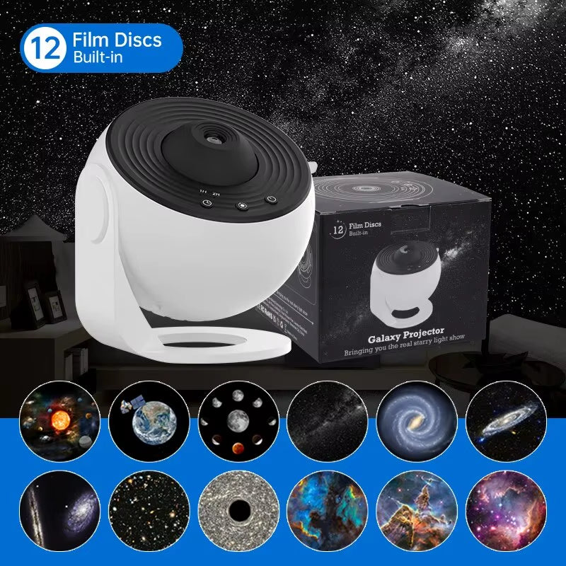 Galaxy Projector Night Light Star Projector Light Projector for Bedroom 13 Film Discs Planetarium Projector for Kids